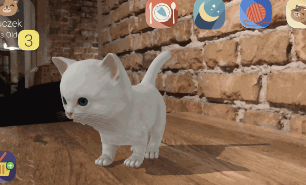 Mobile AR kitten app